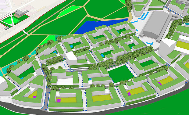 Starkregen und multifunktionale Regenwasserbewirtschaftung